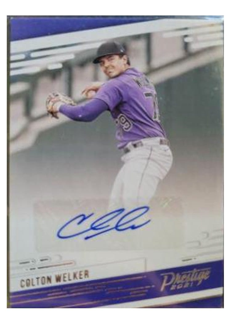 2021 Panini Chronicles Prestige Autographs Colton Welker #PR-CW card
