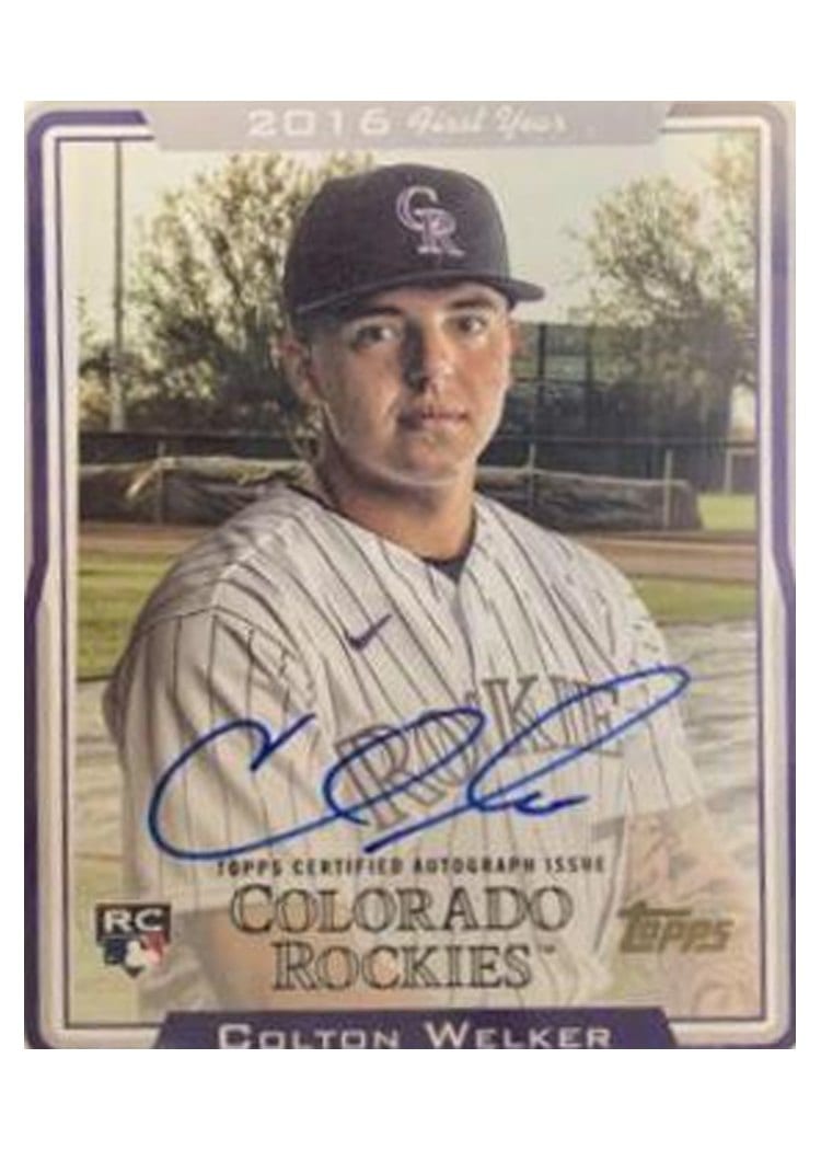 2022 Topps Archives 2005 Topps Draft Picks Autographs Colton Welker #05DP-CW card