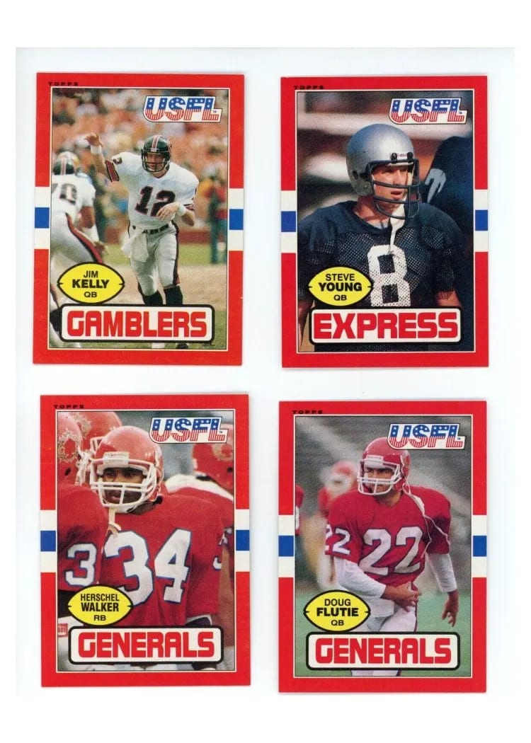1985 Topps USFL Complete Set card