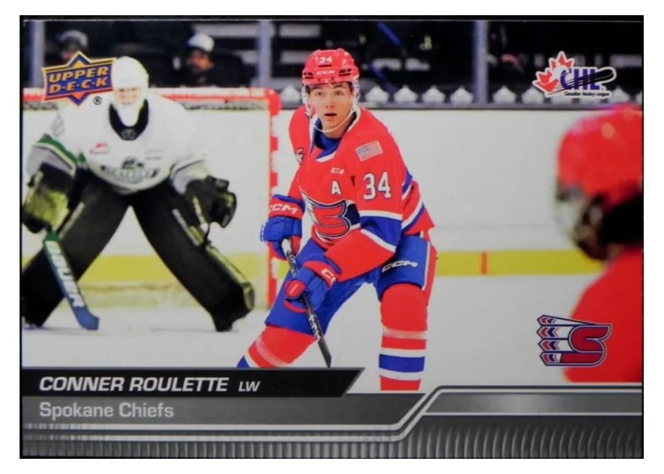 2023 Upper Deck CHL Conner Roulette #1 card