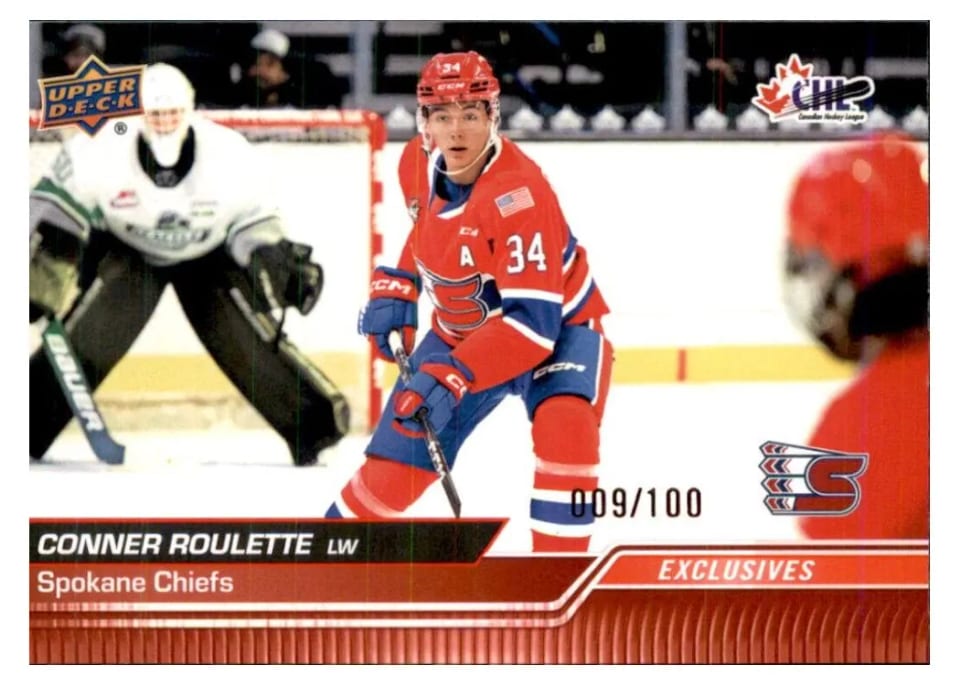 2023 Upper Deck CHL Conner Roulette Exclusive #1 card