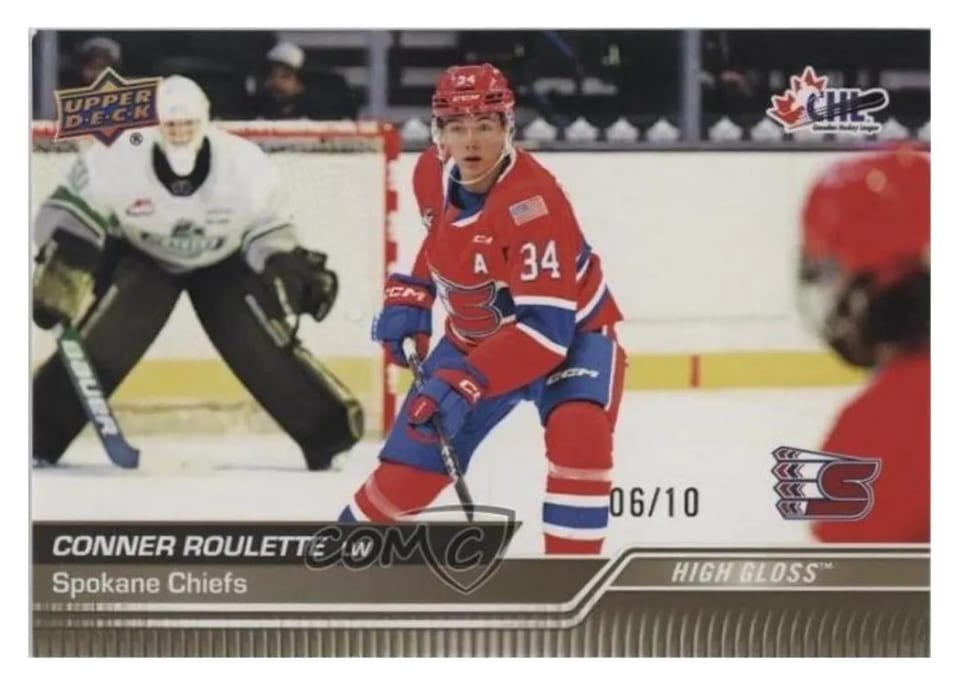 2023 Upper Deck CHL Conner Roulette High Gloss #1 card