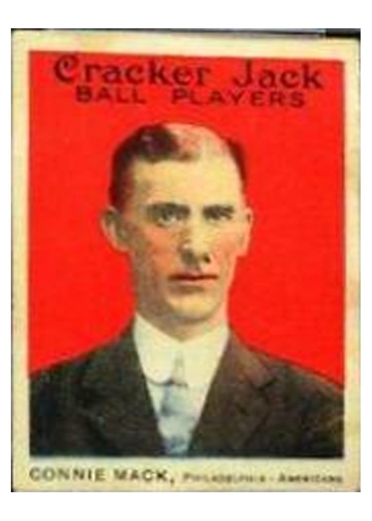 1915 Cracker Jack Connie Mack #12 card