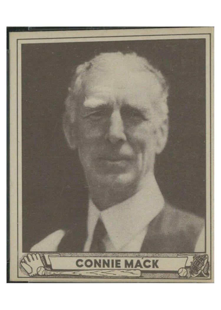 1940 Play Ball Connie Mack #132 card