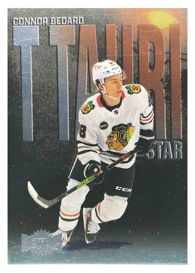 2023-24 SkyBox Metal Universe T Tauri Phase Connor Bedard #TTP-1 card