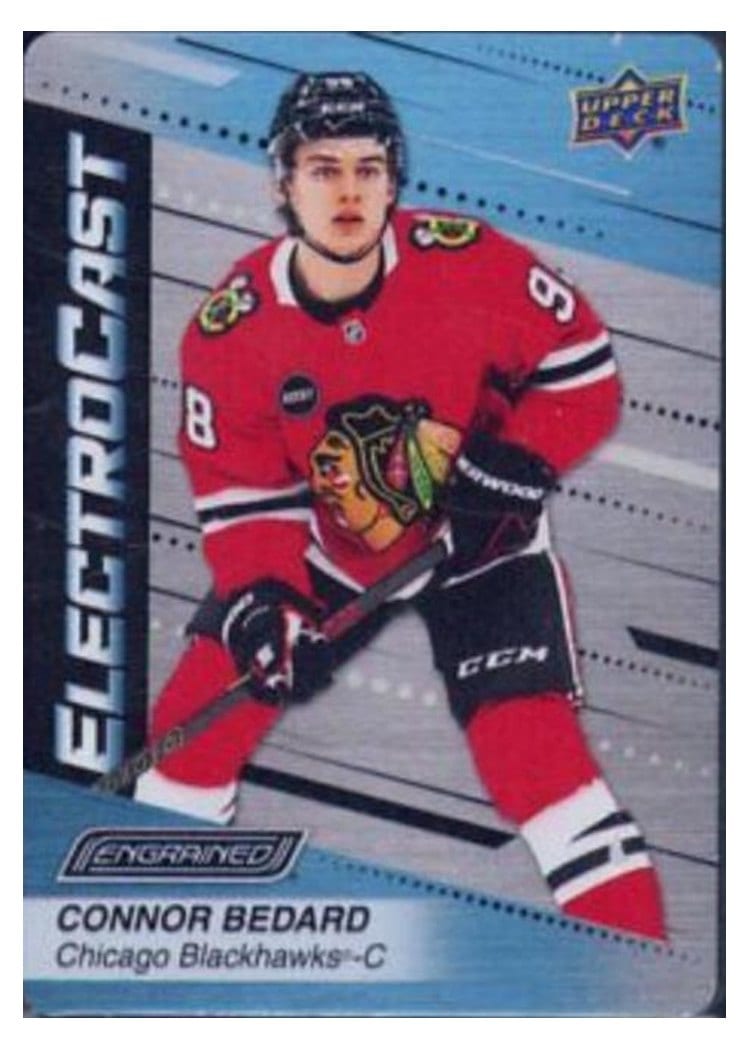 2023-24 Upper Deck Engrained ElectroCast Metal Connor Bedard #EC-1 card