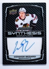 2023-24 Upper Deck Engrained Synthesis Signatures Connor Bedard #S-CB card