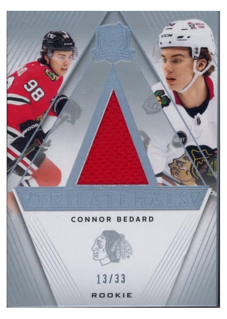 2023-24 Upper Deck The Cup Trilaterals Jersey Connor Bedard #TL-CB card
