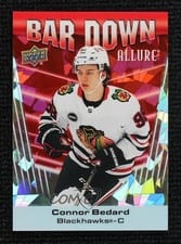 2023 Upper Deck Allure Bar Down Connor Bedard Red #BD-10 card
