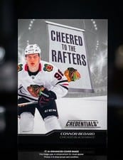 2024-25 Upper Deck Credentials Cheered to the Rafters Connor Bedard #CR-CB card