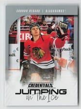 2024-25 Upper Deck Credentials Jumping on the Ice Connor Bedard #JI-CB card
