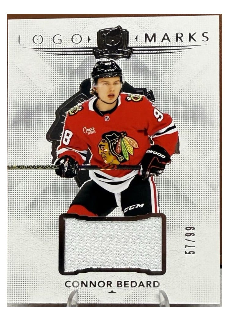 2024-25 Upper Deck The Cup Logomarks Connor Bedard #LM-CB card