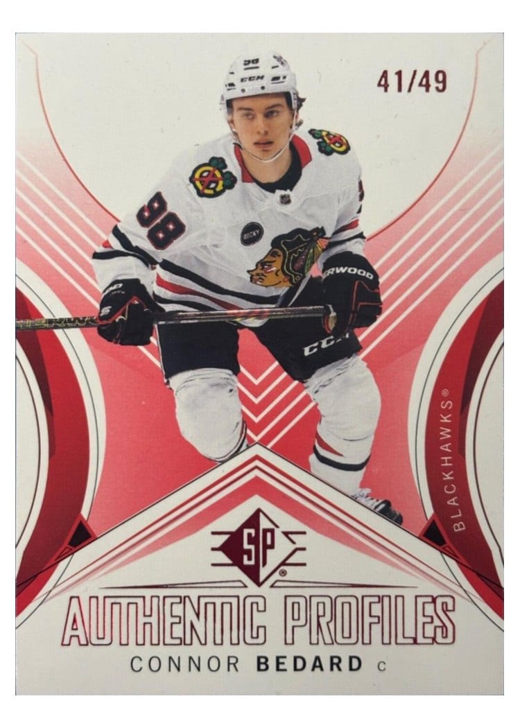 2024 SP Authentic Profiles Signature Connor Bedard #AP-8 card