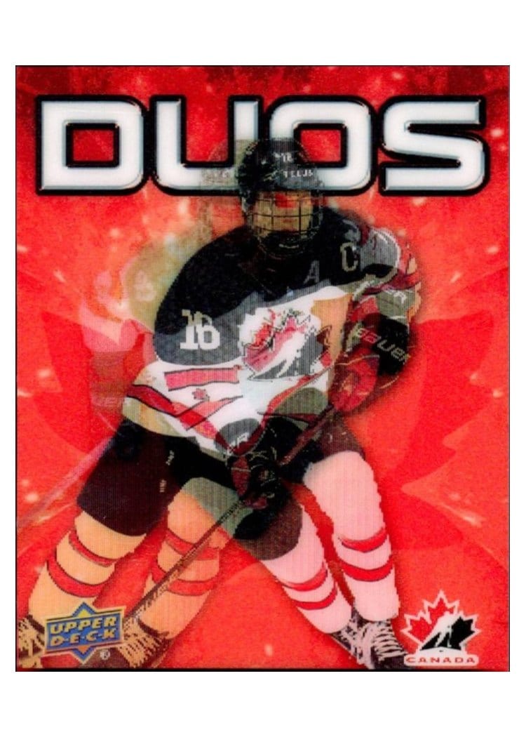 2025 Upper Deck Tim Hortons Team Canada Duo Connor Bedard / Adam Fantilli #CO-1 card