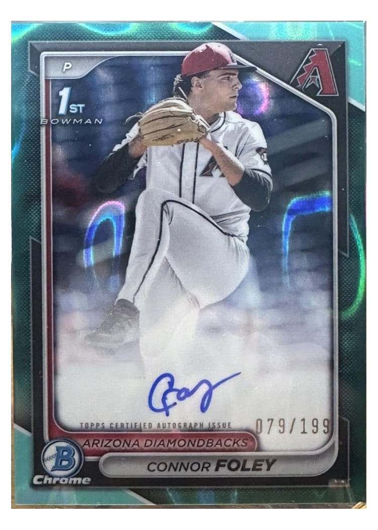 2024 Bowman Draft Chrome Prospect Autographs Connor Foley #CPA-CF card