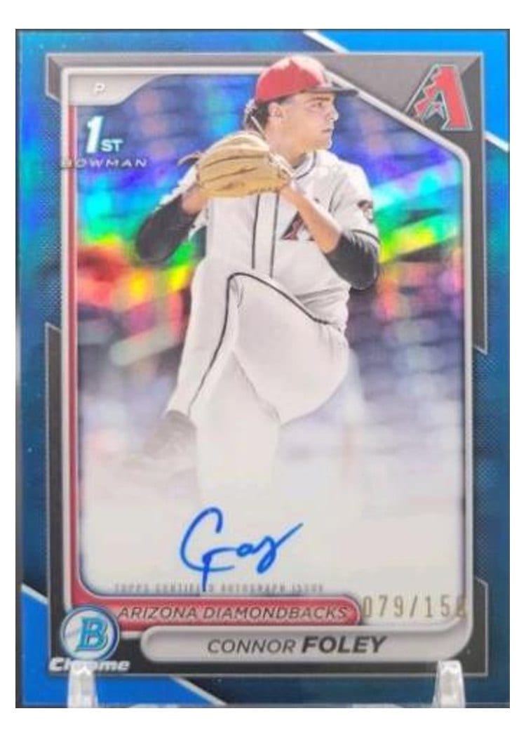 2024 Bowman Draft Chrome Prospect Autographs Connor Foley #CPA-CF card