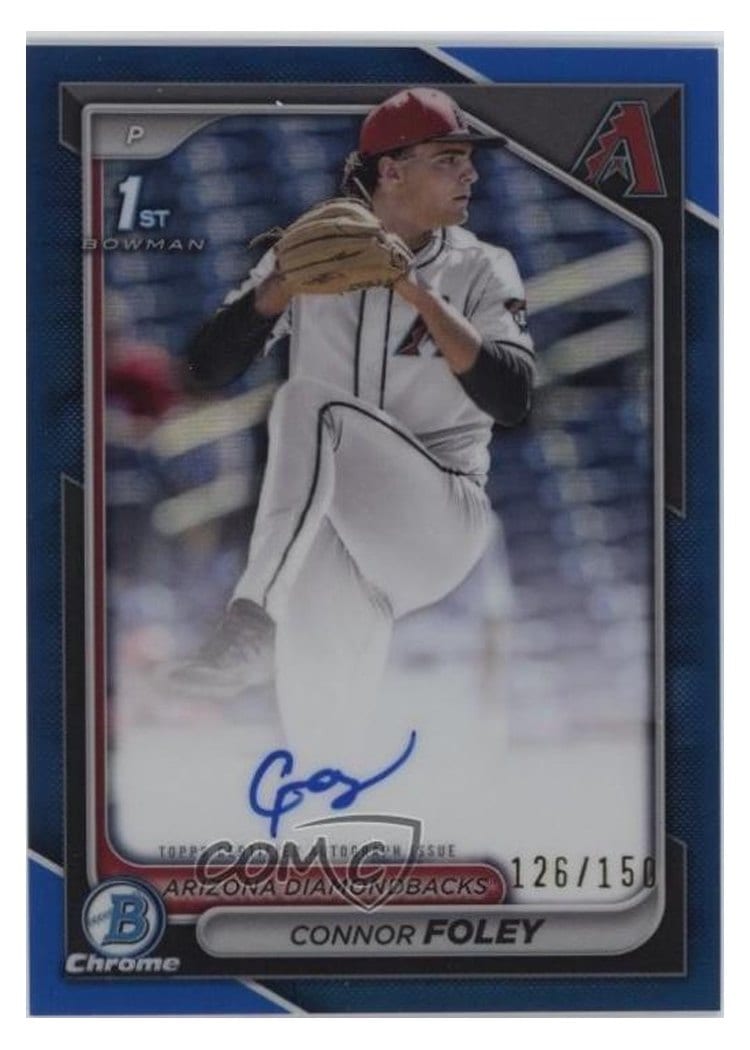 2024 Bowman Draft Chrome Prospect Autographs Connor Foley #CPA-CF card