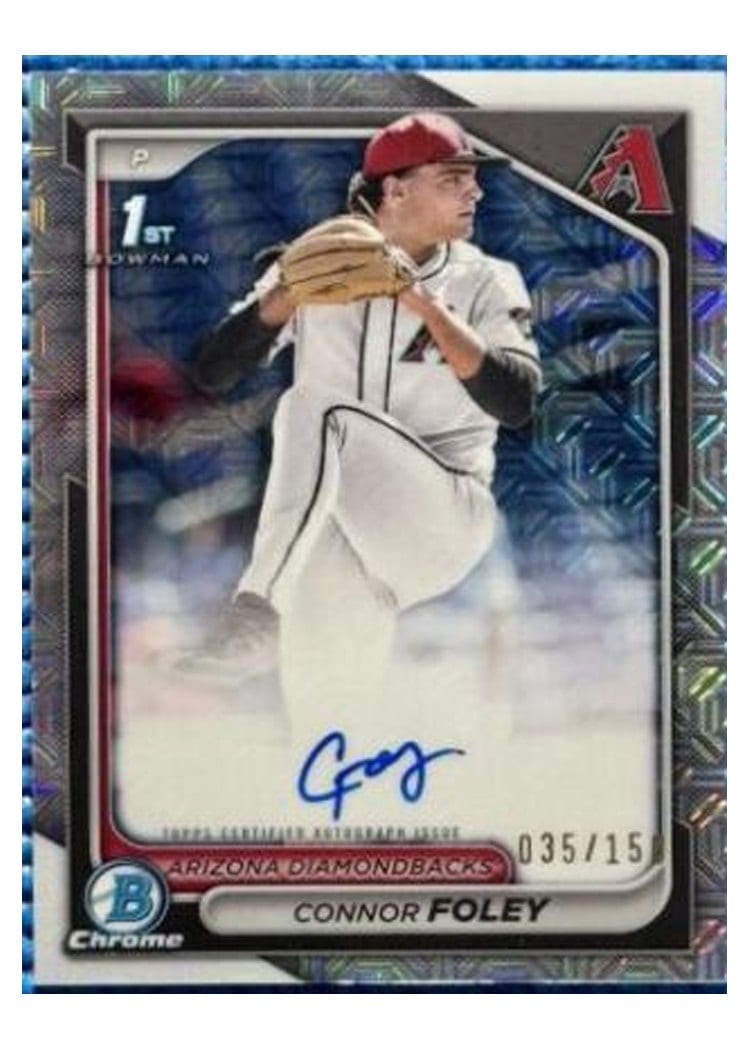 2024 Bowman Draft Chrome Prospect Autographs Connor Foley #CPA-CF card