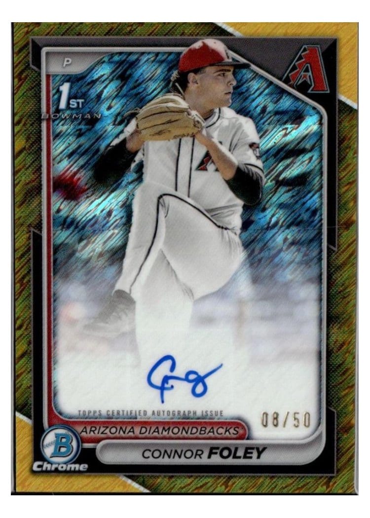 2024 Bowman Draft Chrome Prospect Autographs Connor Foley #CPA-CF card