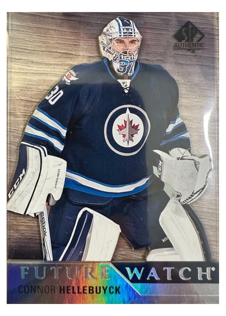 2024-25 SP Authentic Acetate Retro Future Watch Connor Hellebuyck #225 card
