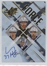 2024-25 SPx Force Autograph Parallel Connor Hellebuyck #SF-CSMH