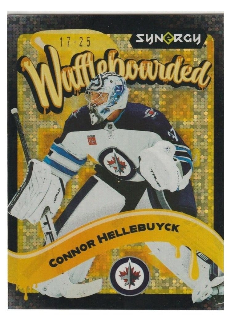 2024-25 Upper Deck Synergy Waffleboarded Connor Hellebuyck #WB-12 card