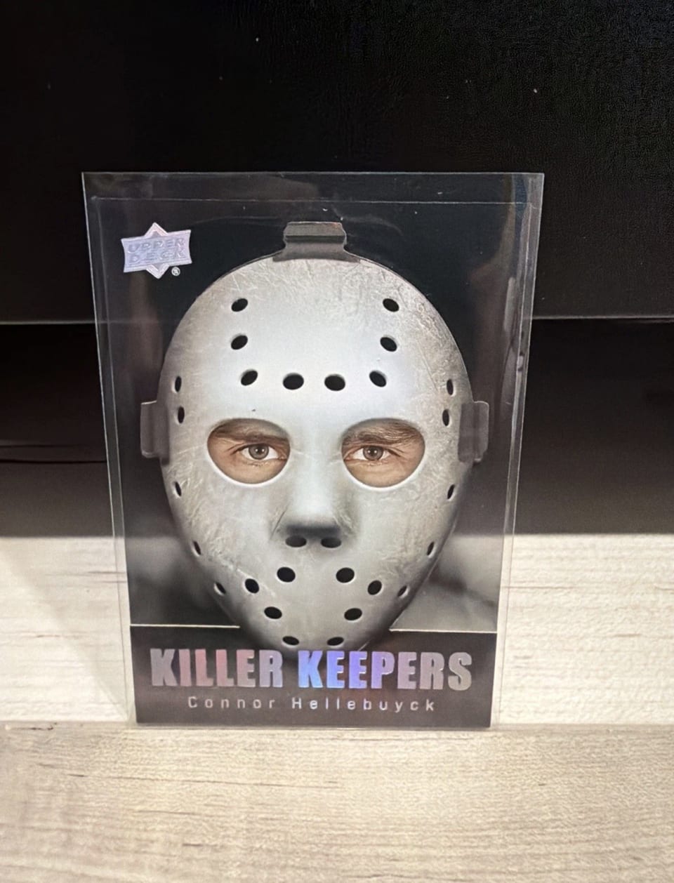 2025-26 Upper Deck Killer Keepers Connor Hellebuyck #KK-8 card