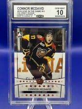 2015 Leaf in the Game Chl Draft Connor McDavid #11 card