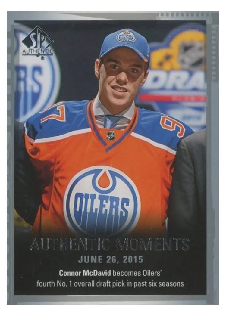2015 SP Authentic Connor McDavid #153 card