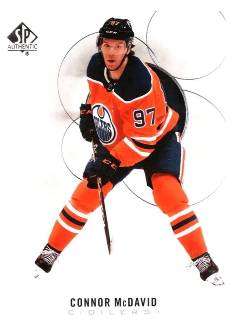 2020 SP Authentic Connor McDavid #90 card