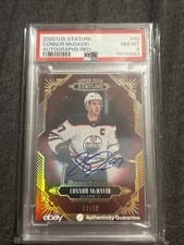 2020 Upper Deck Stature Connor McDavid Autograph #50 card