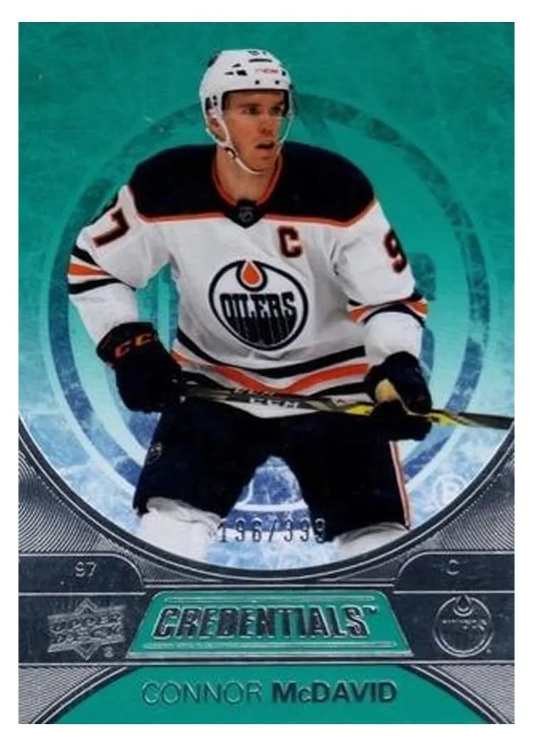 2021-22 Upper Deck Credentials Base Set Connor McDavid #1 card