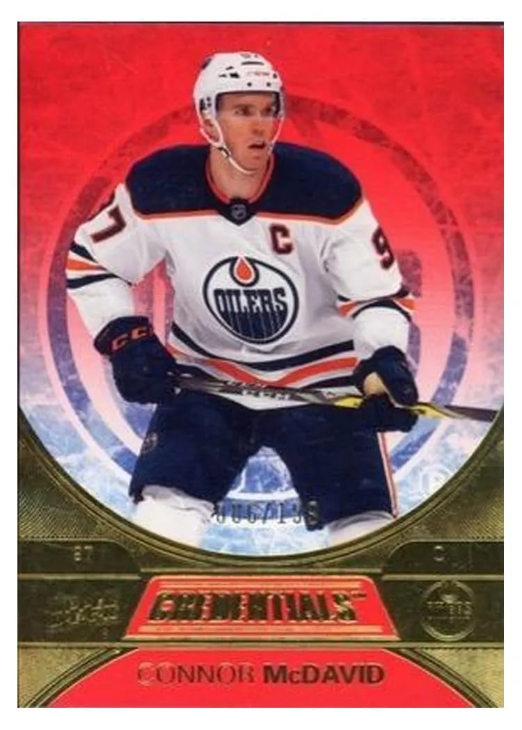 2021-22 Upper Deck Credentials Base Set Connor McDavid #1 card