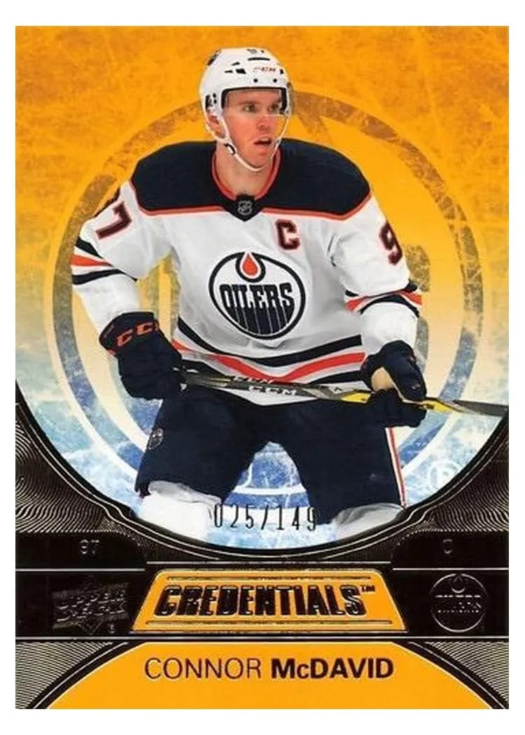 2021-22 Upper Deck Credentials Base Set Connor McDavid #1 card