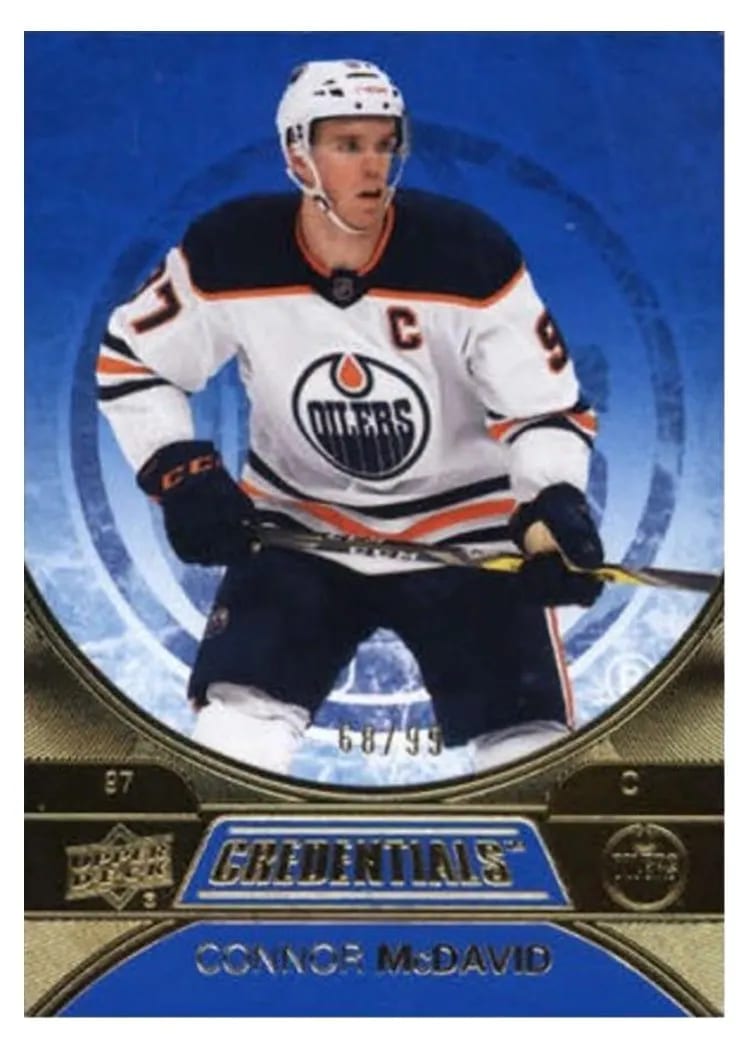 2021-22 Upper Deck Credentials Base Set Connor McDavid #1 card