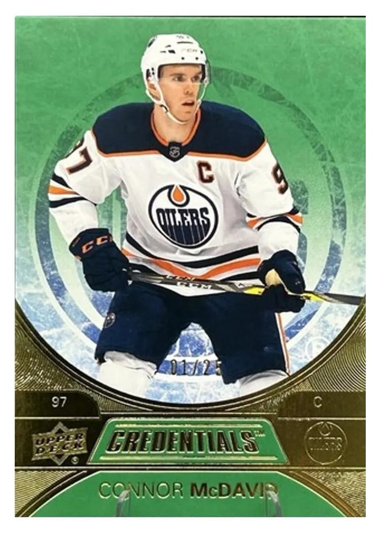 2021-22 Upper Deck Credentials Base Set Connor McDavid #1 card