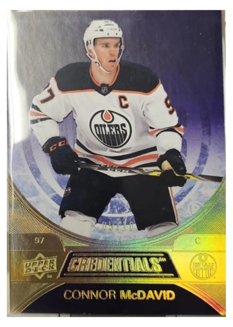 2021-22 Upper Deck Credentials Base Set Connor McDavid #1 card