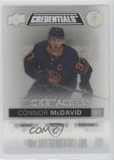 2021-22 Upper Deck Credentials Ticket Access Acetate Connor McDavid #TA-CM card