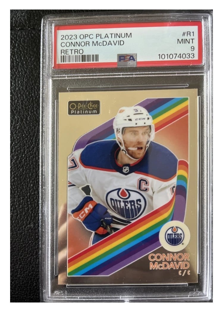 2023-24 O-Pee-Chee Platinum Retro Connor McDavid #R-1 card