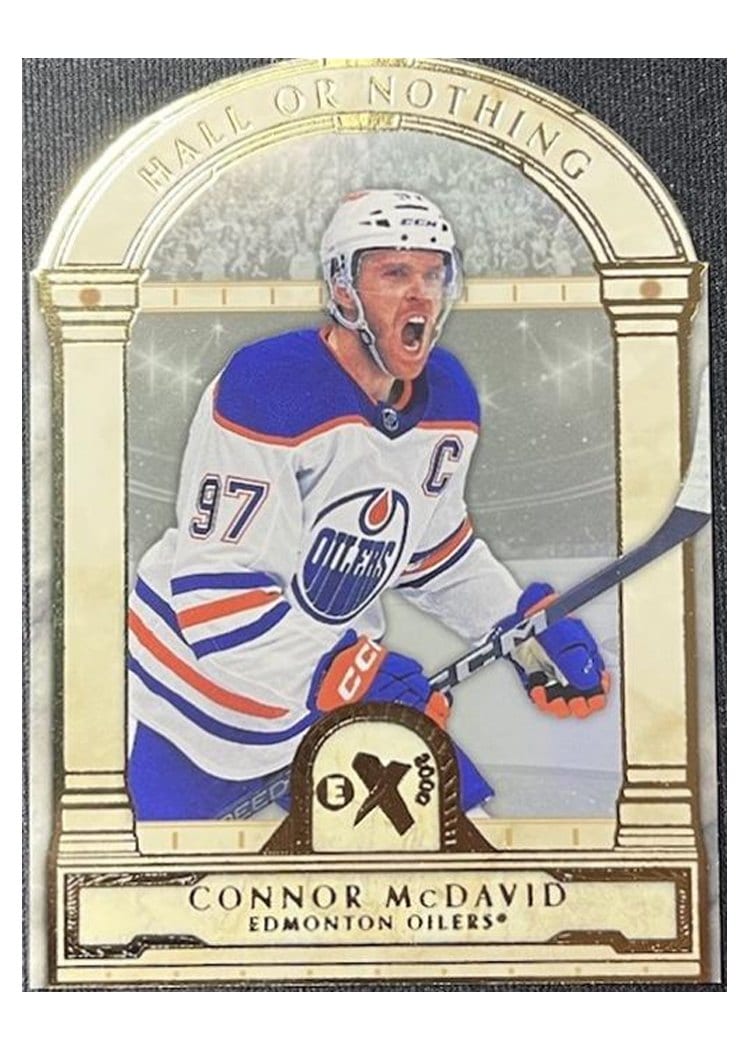 2023-24 SkyBox E-X 2000 Hall or Nothing Connor McDavid #HN-5 card