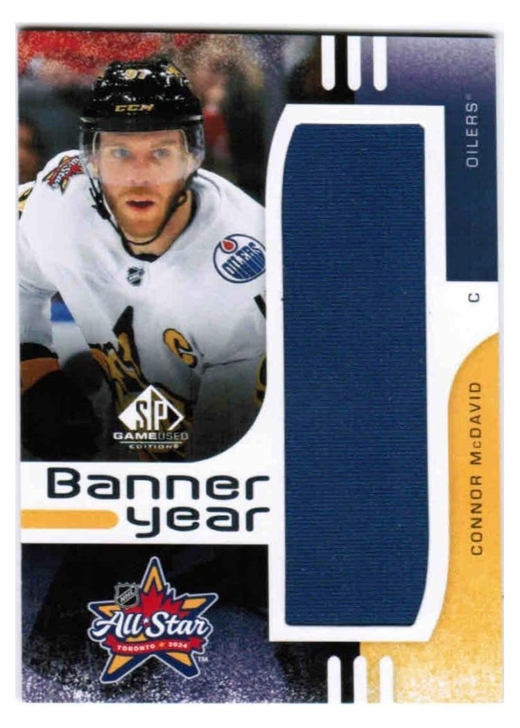 2024-25 SP Game Used 2024 All-Star Game Banner Year Relics Connor McDavid #BYAS-MC