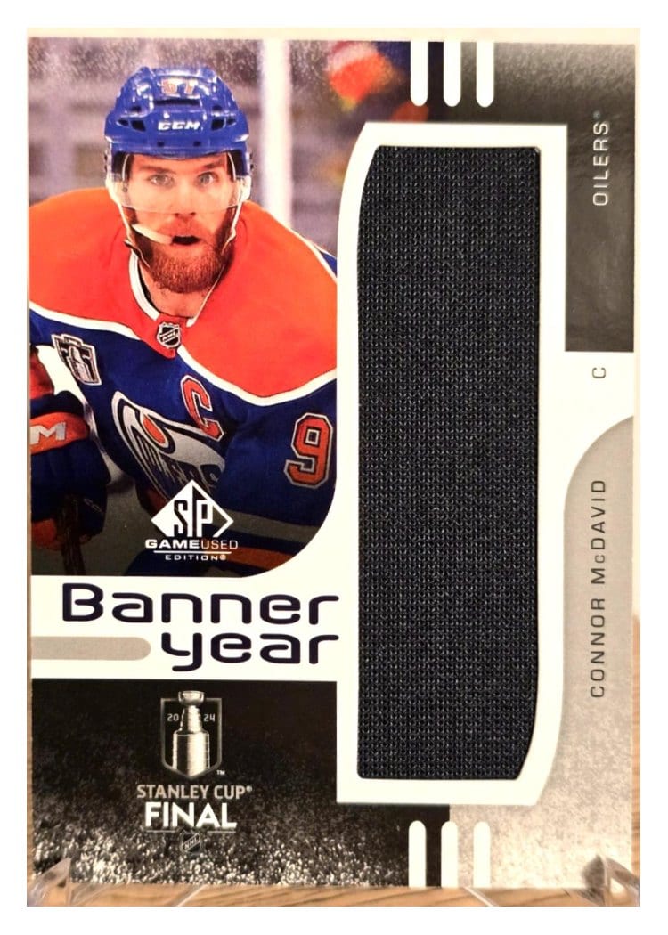 2024-25 SP Game Used 2024 Stanley Cup Finals Banner Year Relics Connor McDavid #BYSC-CM card