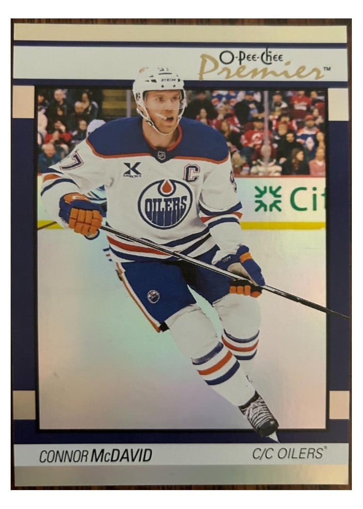 2025-26 O-Pee-Chee OPC Premier Jumbos Connor McDavid #PW-CM card