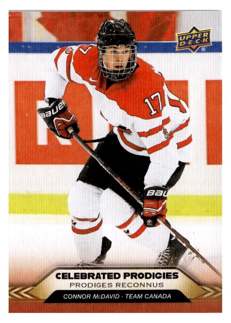 2025-26 Tim Hortons Team Canada Olympic Hockey Celebrated Prodigies Connor McDavid #CP-1 card