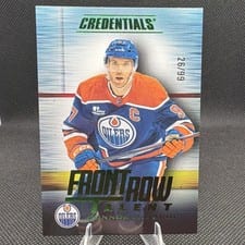 2025-26 Upper Deck Credentials Front Row Talent Connor McDavid #FRT-9 card