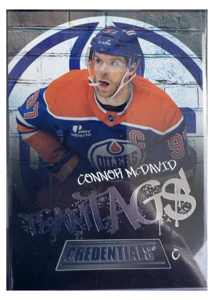 2025-26 Upper Deck Credentials Team Tags Connor McDavid #TT-2 card