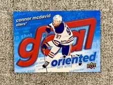 2025-26 Upper Deck Goal Oriented Connor McDavid #GO-11 card
