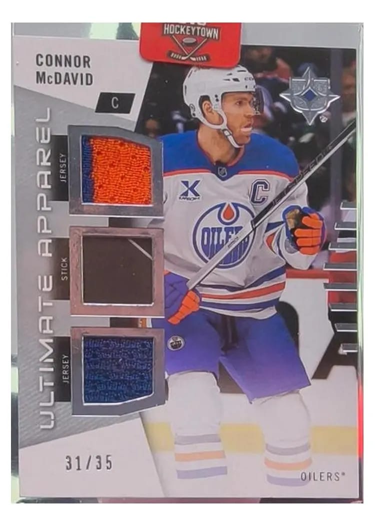 2025 Upper Deck Ultimate Collection Apparel Connor McDavid #UA-CM card