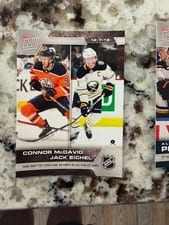 2019 Topps Now NHL Stickers Connor McDavid, Jack Eichel #86 card