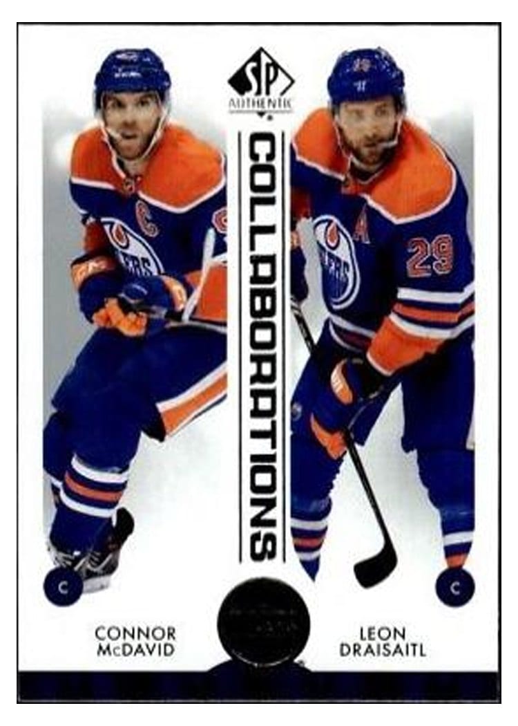 2023 SP Authentic Collaborations Connor McDavid / Leon Draisaitl #C-1 card